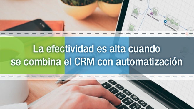 La efectividad es alta cuando se combina el CRM con automatización